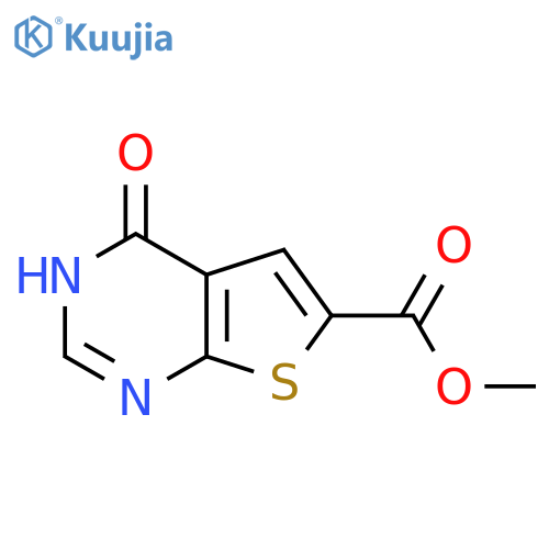 methyl 4-oxo-3H,4H-thieno2,3-dpyrimidine-6-carboxylate structure
