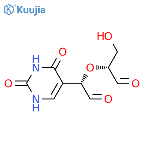 5-Pyrimidineacetaldehyde,a-[(R)-1-formyl-2-hydroxyethoxy]-1,2,3,4-tetrahydro-2,4-dioxo-,(aS)- (9CI) structure