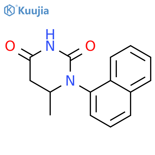 2,4(1H,3H)-Pyrimidinedione, dihydro-6-methyl-1-(1-naphthalenyl)- structure