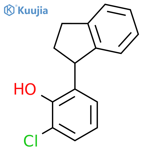 Phenol, 2-chloro-6-(2,3-dihydro-1H-inden-1-yl)- structure