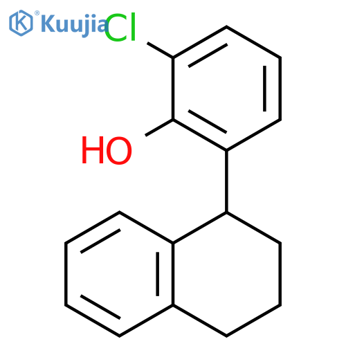 Phenol, 2-chloro-6-(1,2,3,4-tetrahydro-1-naphthalenyl)- structure
