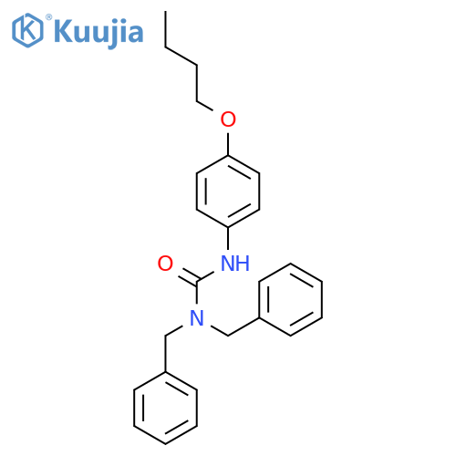 Urea, N'-(4-butoxyphenyl)-N,N-bis(phenylmethyl)- structure