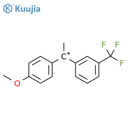 Ethylium, 1-(4-methoxyphenyl)-1-[3-(trifluoromethyl)phenyl]- structure