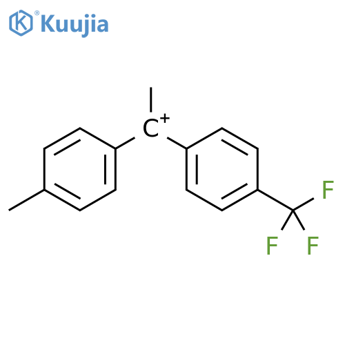Ethylium, 1-(4-methylphenyl)-1-[4-(trifluoromethyl)phenyl]- structure