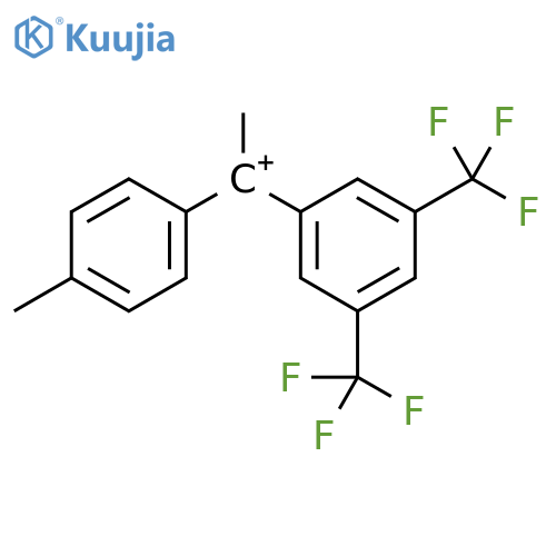 Ethylium, 1-[3,5-bis(trifluoromethyl)phenyl]-1-(4-methylphenyl)- structure