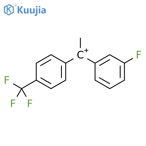 Ethylium, 1-(3-fluorophenyl)-1-[4-(trifluoromethyl)phenyl]- structure