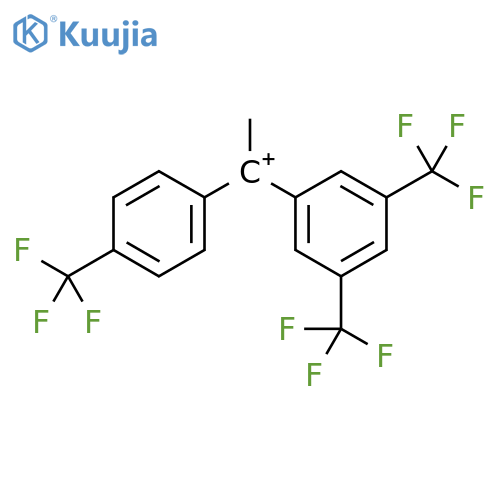 Ethylium, 1-[3,5-bis(trifluoromethyl)phenyl]-1-[4-(trifluoromethyl)phenyl]- structure