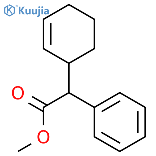 Benzeneacetic acid, a-2-cyclohexen-1-yl-, methyl ester structure