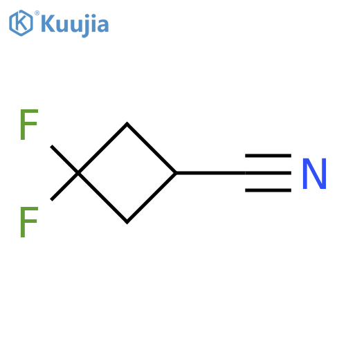 3,3-difluorocyclobutane-1-carbonitrile structure