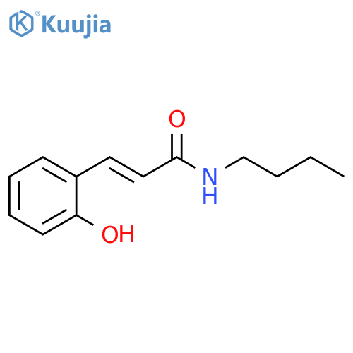 2-Propenamide, N-butyl-3-(2-hydroxyphenyl)-, (2E)- structure