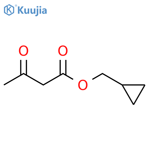 Butanoic acid, 3-oxo-, cyclopropylmethyl ester structure