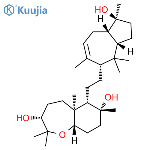 1-Benzoxepin-3,7-diol, decahydro-2,2,5a,7-tetramethyl-6-[2-[(1S,3aS,5R,8aS)-1,2,3,3a,4,5,8,8a-octahydro-1-hydroxy-1,4,4,6-tetramethyl-5-azulenyl]ethyl]-, (3R,5aS,6S,7R,9aS)- structure