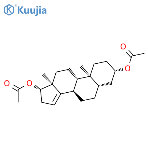 Androst-14-ene-3,17-diol, diacetate, (3b,5a,17b)- structure