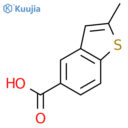 2-methyl-1-benzothiophene-5-carboxylic acid structure