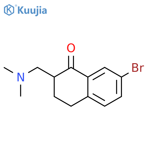 1(2H)-Naphthalenone, 7-bromo-2-[(dimethylamino)methyl]-3,4-dihydro- structure