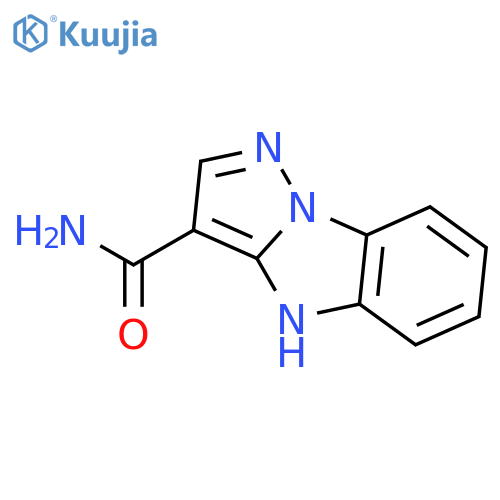 4H-Pyrazolo[1,5-a]benzimidazole-3-carboxamide(9CI) structure