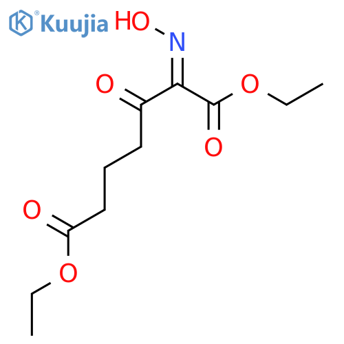 Heptanedioic acid, 2-(hydroxyimino)-3-oxo-, diethyl ester structure