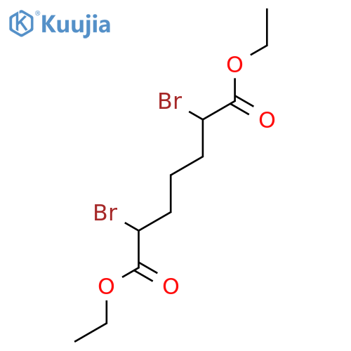 Diethyl 2,6-dibromoheptanedioate structure