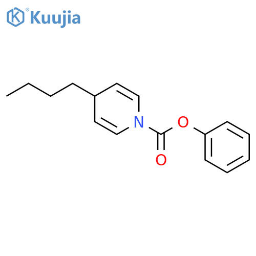 1(4H)-Pyridinecarboxylic acid, 4-butyl-, phenyl ester structure