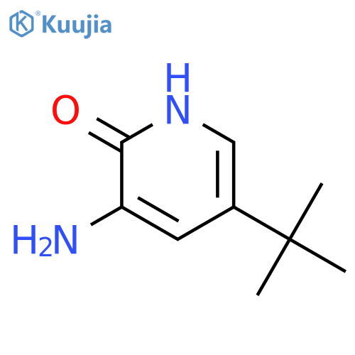 2(1H)-PYRIDINONE, 3-AMINO-5-(1,1-DIMETHYLETHYL)- structure