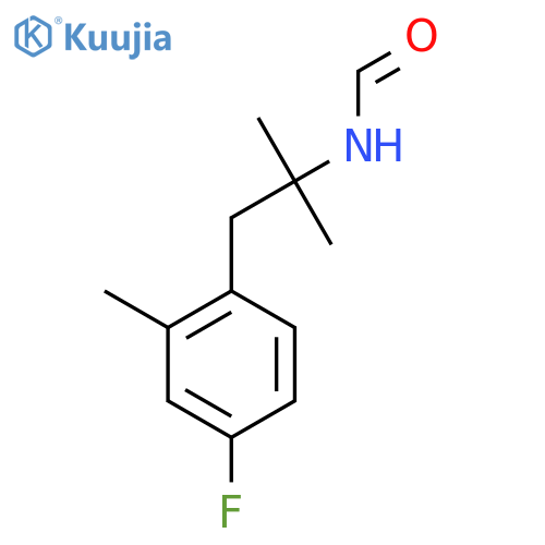 Formamide, N-[2-(4-fluoro-2-methylphenyl)-1,1-dimethylethyl]- structure