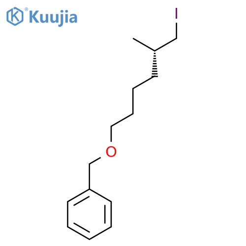 BENZENE, [[[(5S)-6-IODO-5-METHYLHEXYL]OXY]METHYL]- structure