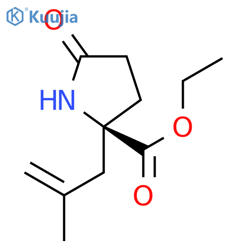 PROLINE, 2-(2-METHYL-2-PROPENYL)-5-OXO-, ETHYL ESTER structure