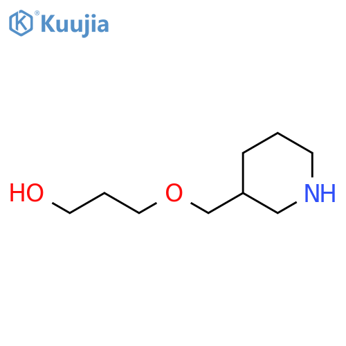 1-PROPANOL, 3-(3-PIPERIDINYLMETHOXY)- structure