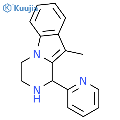 Pyrazino[1,2-a]indole, 1,2,3,4-tetrahydro-10-methyl-1-(2-pyridinyl)- structure
