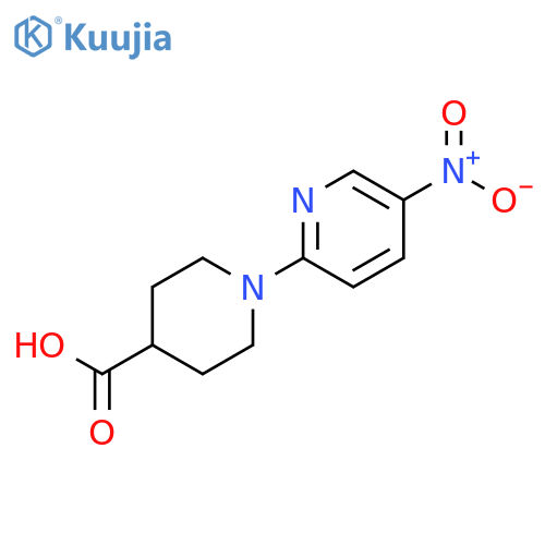 1-(5-Nitro-2-pyridinyl)piperidine-4-carboxylicacid structure