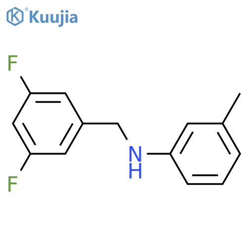 BENZENEMETHANAMINE, 3,5-DIFLUORO-N-(3-METHYLPHENYL)- structure