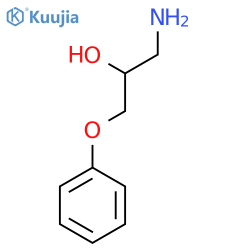 2-Propanol, 1-amino-3-phenoxy-, (-)- structure