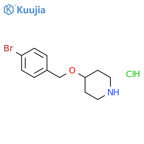 4-(4-bromobenzyl)oxypiperidine hydrochloride structure