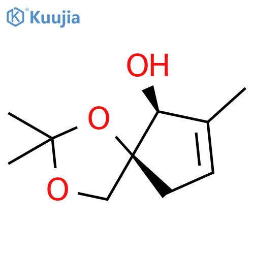 1,3-DIOXASPIRO[4.4]NON-7-EN-6-OL, 2,2,7-TRIMETHYL-, (5S,6S)- structure
