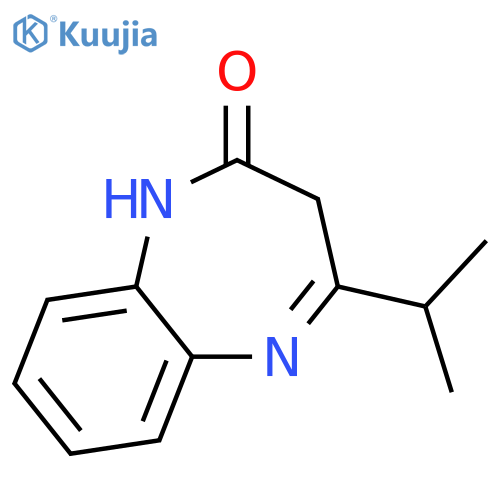 2H-1,5-Benzodiazepin-2-one, 1,3-dihydro-4-(1-methylethyl)- structure