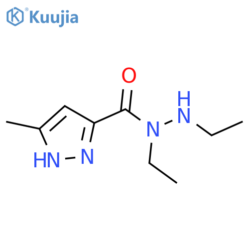 1H-Pyrazole-3-carboxylic acid, 5-methyl-, 1,2-diethylhydrazide structure