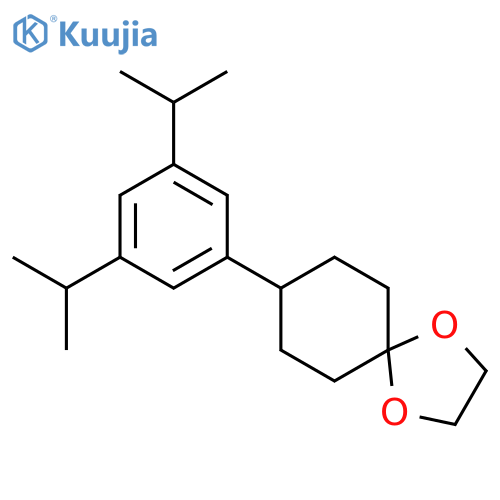 1,4-Dioxaspiro[4.5]decane, 8-[3,5-bis(1-methylethyl)phenyl]- structure