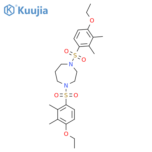 1,4-bis(4-ethoxy-2,3-dimethylbenzenesulfonyl)-1,4-diazepane structure