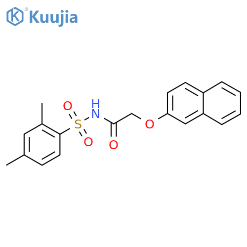 N-((2,4-dimethylphenyl)sulfonyl)-2-(naphthalen-2-yloxy)acetamide structure