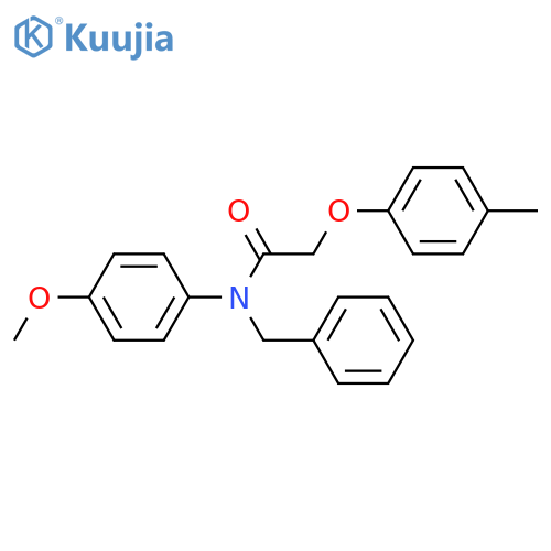 N-benzyl-N-(4-methoxyphenyl)-2-(4-methylphenoxy)acetamide structure