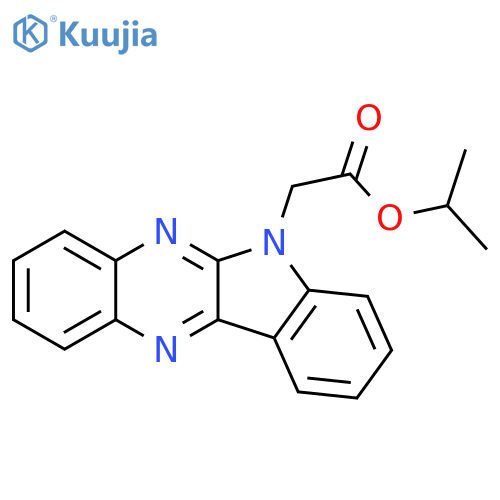 propan-2-yl 2-{6H-indolo2,3-bquinoxalin-6-yl}acetate structure