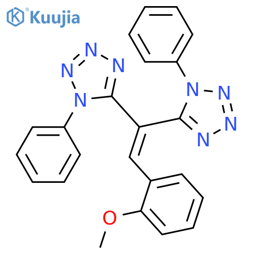 5-2-(2-methoxyphenyl)-1-(1-phenyl-1H-1,2,3,4-tetrazol-5-yl)ethenyl-1-phenyl-1H-1,2,3,4-tetrazole structure