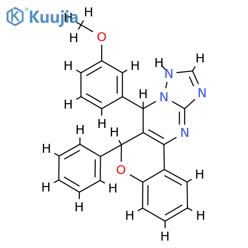 11-(3-methoxyphenyl)-9-phenyl-8-oxa-12,13,15,17-tetraazatetracyclo8.7.0.0^{2,7}.0^{12,16}heptadeca-1(10),2(7),3,5,13,15-hexaene structure