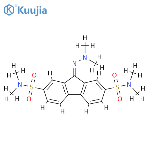 9-(2,2-dimethylhydrazin-1-ylidene)-N2,N2,N7,N7-tetramethyl-9H-fluorene-2,7-disulfonamide structure