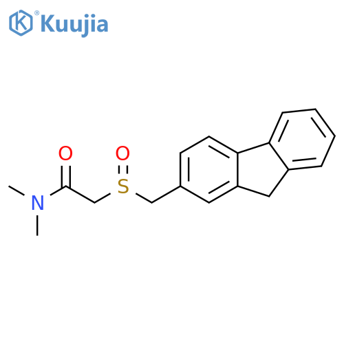 ACETAMIDE, 2-[(9H-FLUOREN-2-YLMETHYL)SULFINYL]-N,N-DIMETHYL- structure