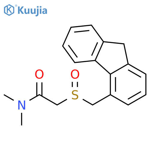 ACETAMIDE, 2-[(9H-FLUOREN-4-YLMETHYL)SULFINYL]-N,N-DIMETHYL- structure