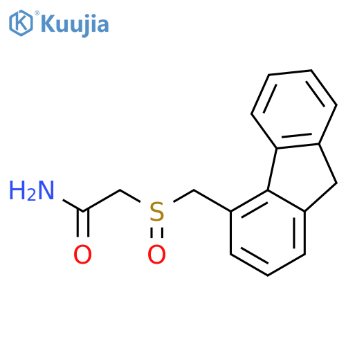 Acetamide, 2-[(9H-fluoren-4-ylmethyl)sulfinyl]- structure
