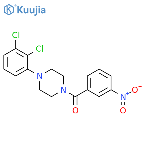 1-(2,3-dichlorophenyl)-4-(3-nitrobenzoyl)piperazine structure
