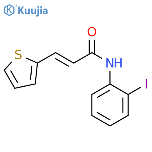 (2E)-N-(2-iodophenyl)-3-(thiophen-2-yl)prop-2-enamide structure