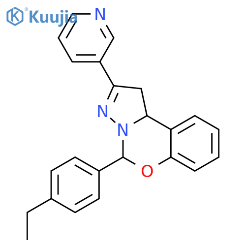 7-(4-ethylphenyl)-4-(pyridin-3-yl)-8-oxa-5,6-diazatricyclo7.4.0.0^{2,6}trideca-1(13),4,9,11-tetraene structure
